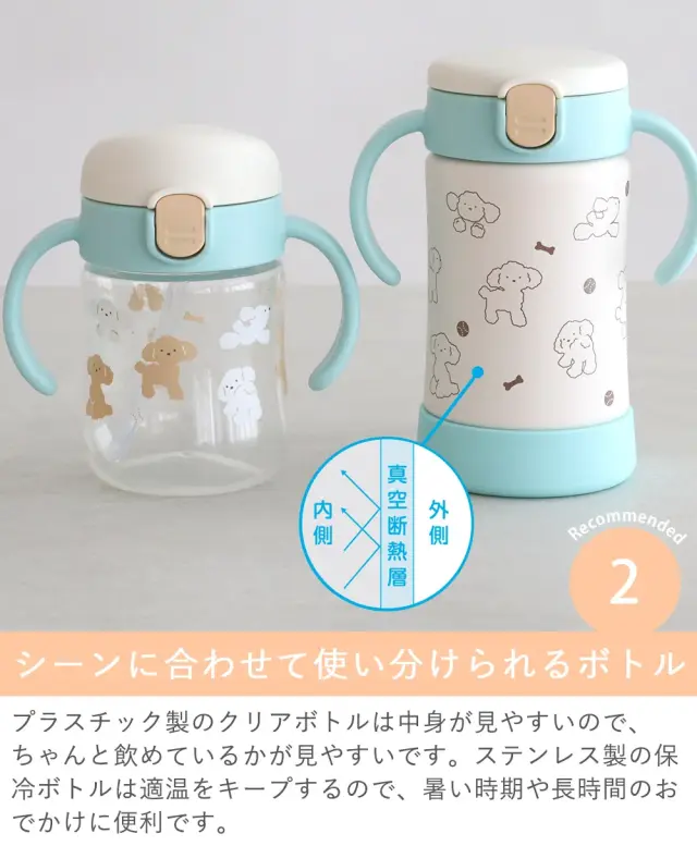 Point.2　シーンに合わせて使い分けられるボトル