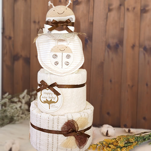 ミッフィータオルおむつケーキ
