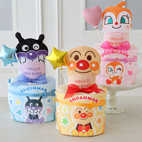 【出産祝い】アンパンマンリトルおむつケーキ