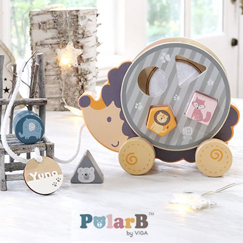 ポーラービー（PolarB）名前入りソーティングプルトイ・はりねずみ