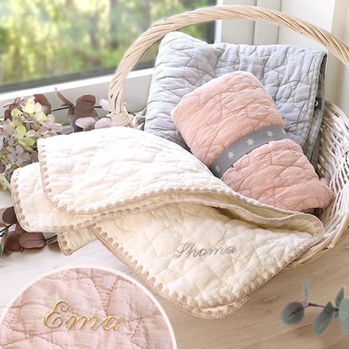 【出産祝い おくるみ】D BY DADWAY 名入れイブル・ステッチマット