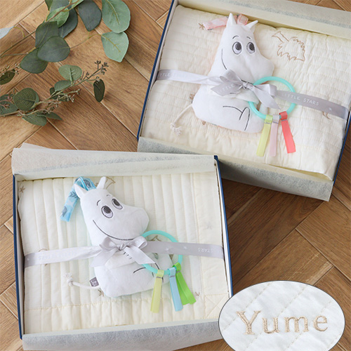 出産祝い ギフトセット ムーミンキルケット・おくるみ・シャカシャカトイセット
